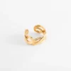 Anillo trenza chapa de Oro