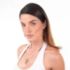 Arete con diseño de moño