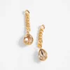 Aretes cadena y piedra