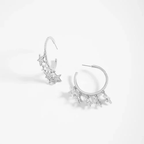 Argollas dijes de estrellas